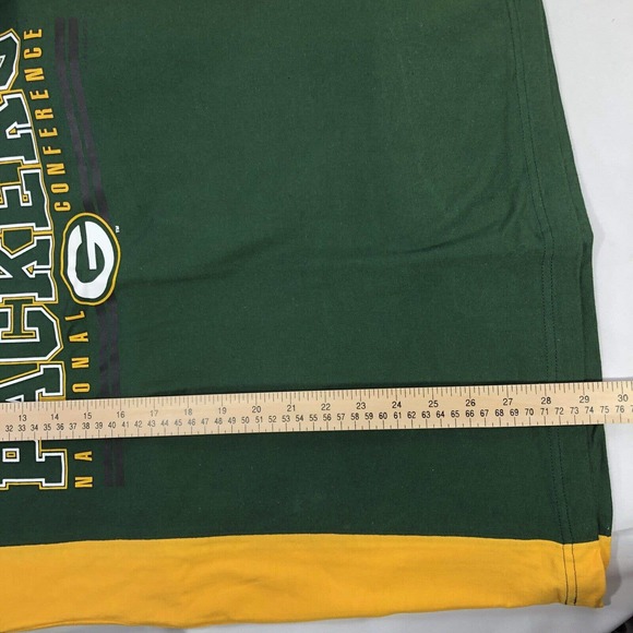 Vintage Deadstock NWT Green Bay Packers 3/4 Sleeve Shirt M Game Day 90s 1998 - Picture 12 of 12